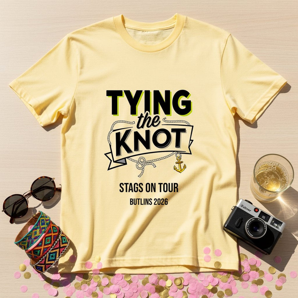 Tying the Knot Personalized Weekender T-Shirt