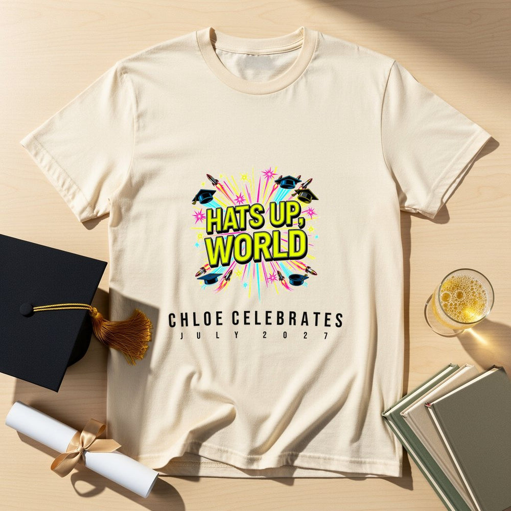 Hats Up World Personalized Group T-Shirt
