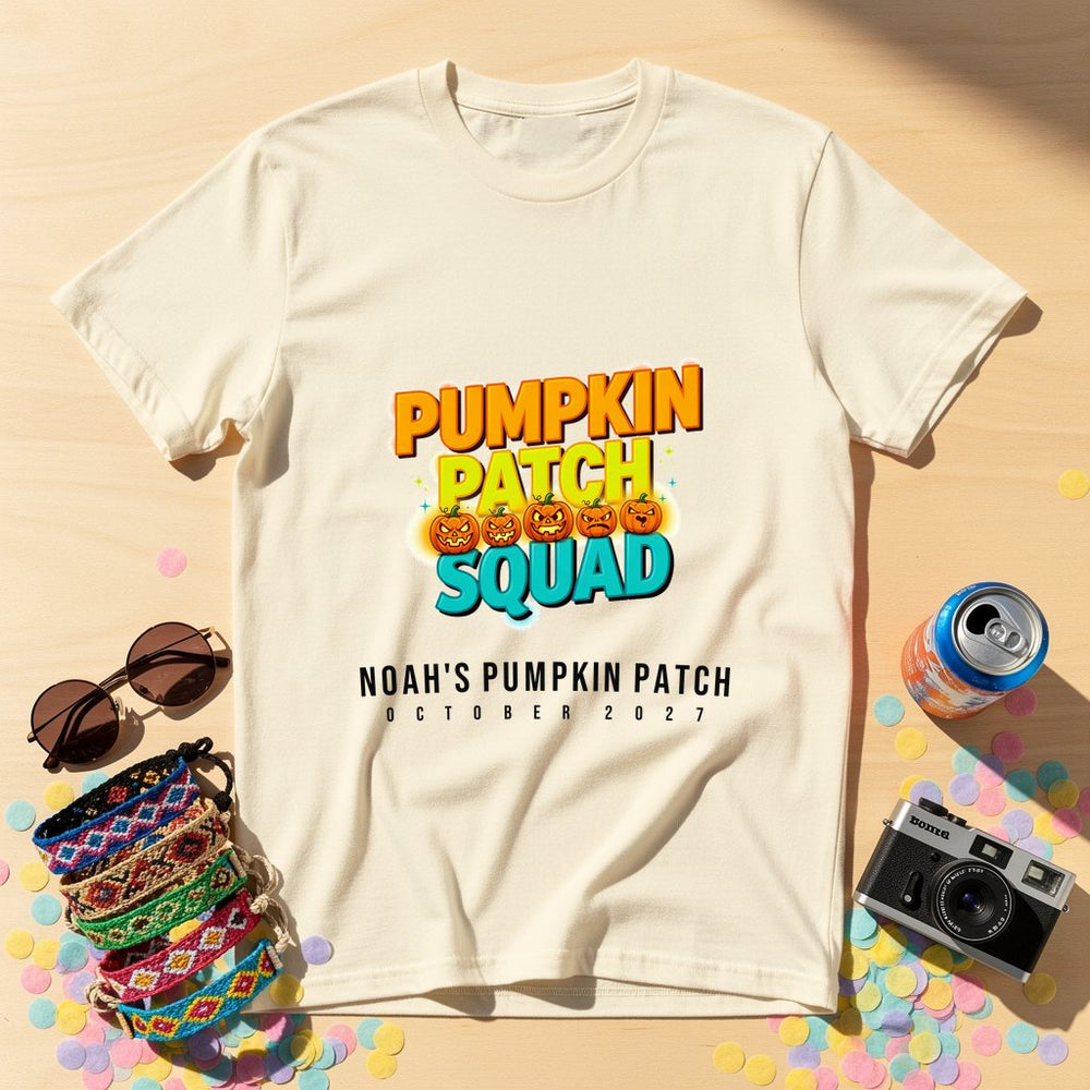 Pumpkin Patch Squad Personalized Group T-Shirt