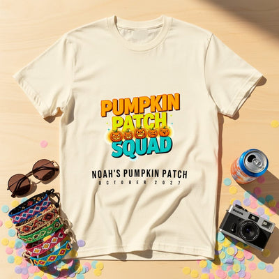 Pumpkin Patch Squad Personalized Group T-Shirt