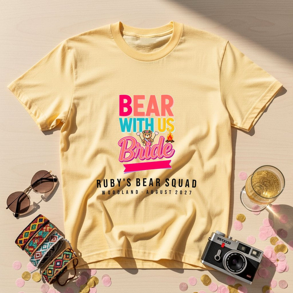 Bear With Us Personalized Weekender T-Shirt