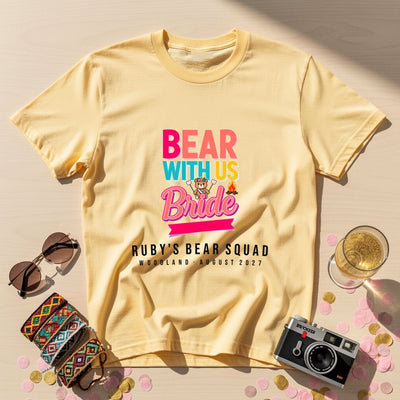 Bear With Us Personalized Weekender T-Shirt