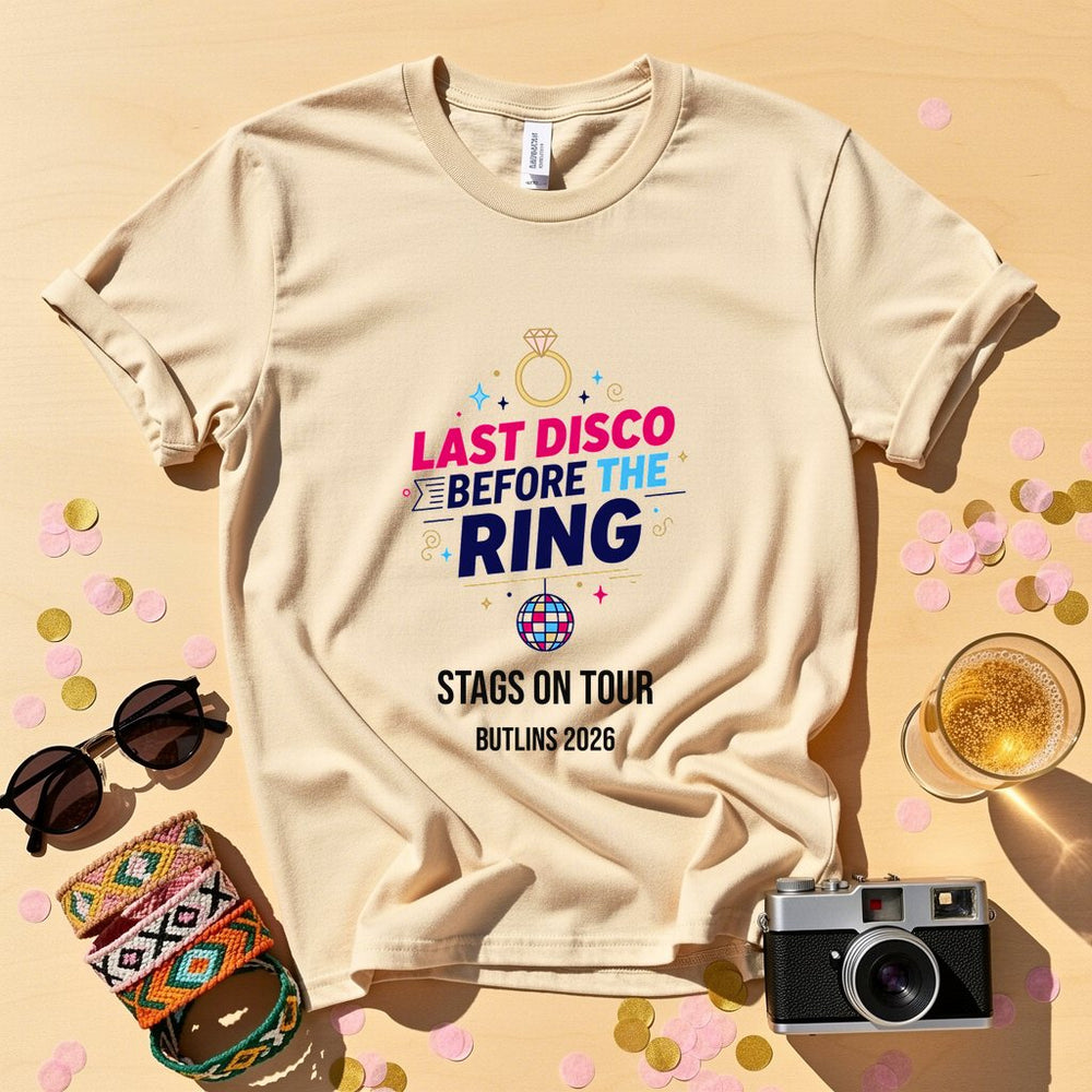 Last Disco Ring Personalized Weekender T-Shirt