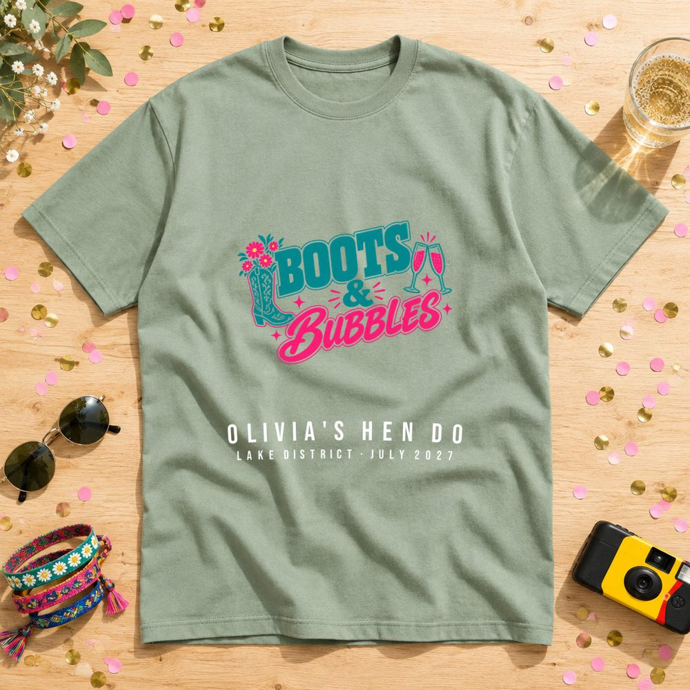 Hiking Boots — Personalised Hen Do T-Shirt