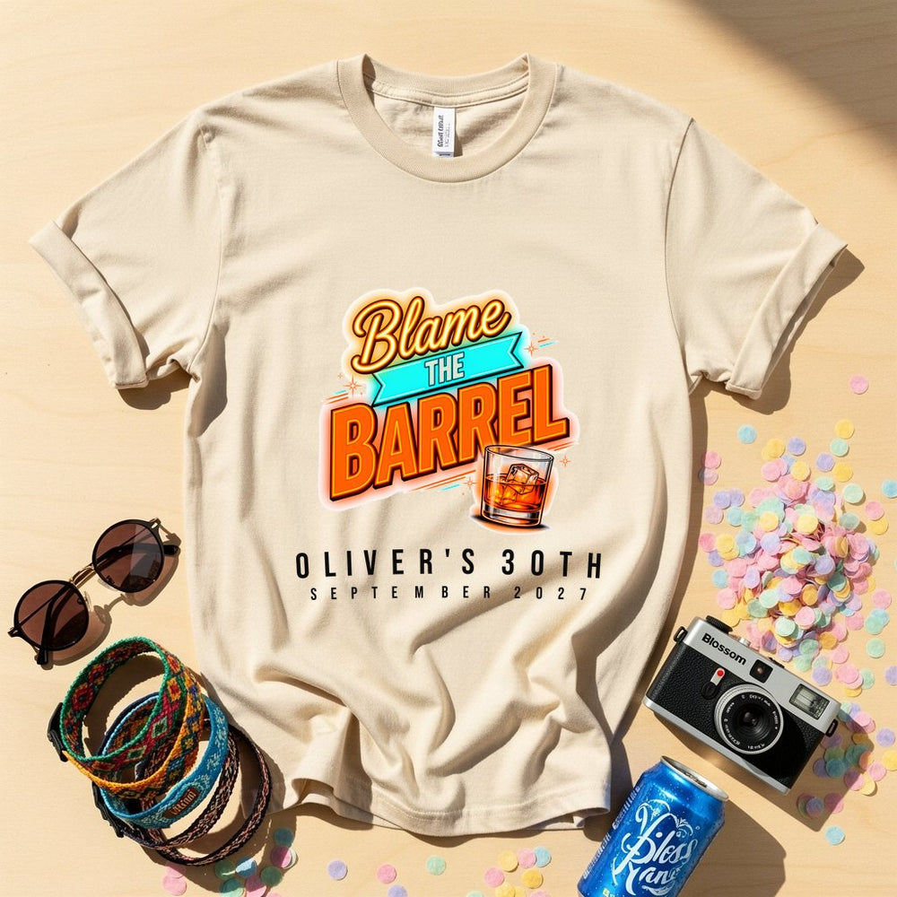 Blame Barrel Personalized Weekender T-Shirt