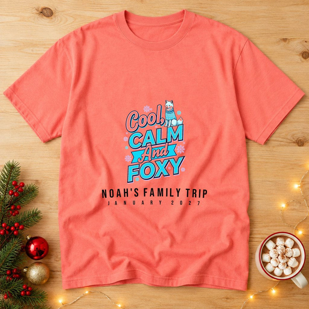 Cool Calm Foxy Personalized Group Tee & Sweatshirt