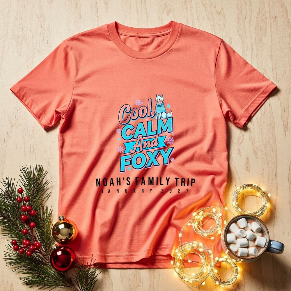 Cool Calm Foxy Personalized Group Tee & Sweatshirt