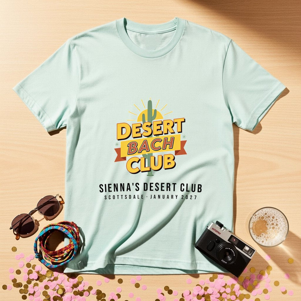 Desert Bach Club Personalized Bachelorette T-Shirt