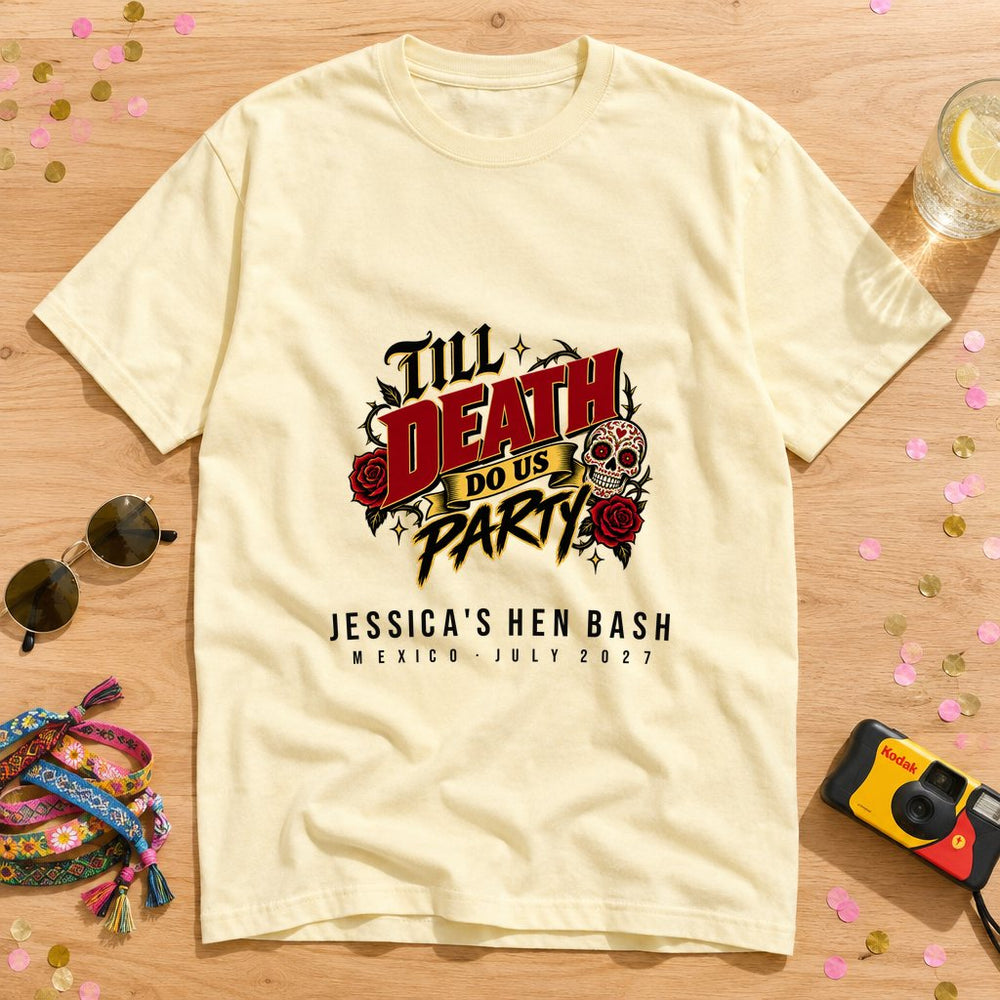 Sugar Skull — Personalised Hen Do T-Shirt