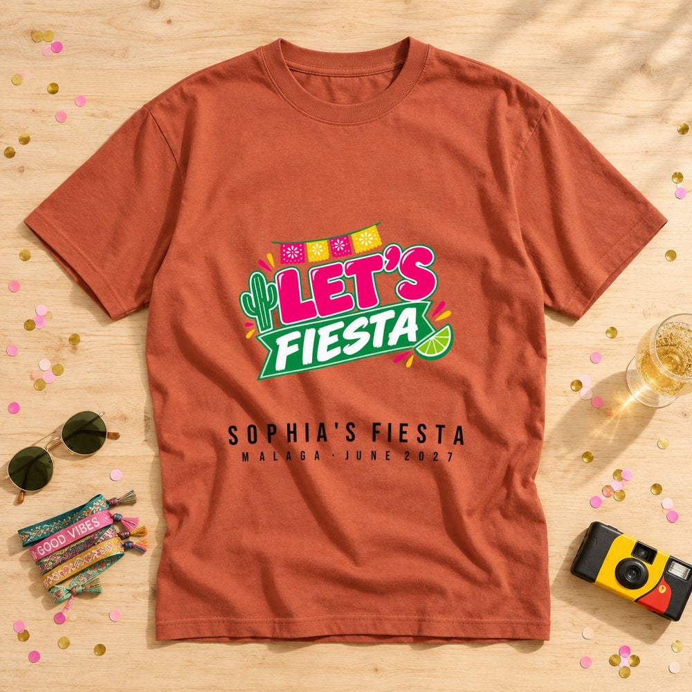 Cactus Fiesta — Personalised Hen Do T-Shirt