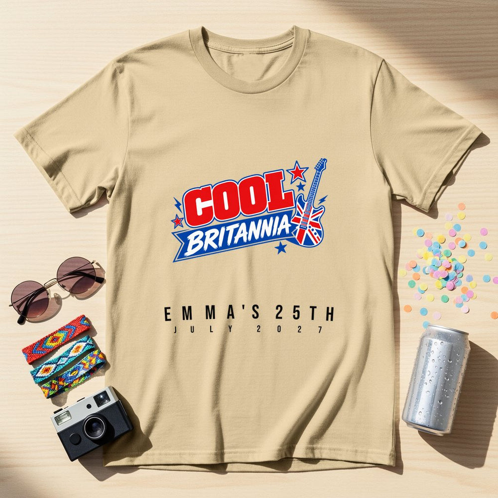 Cool Britannia Crew — Personalised 90s T-Shirt