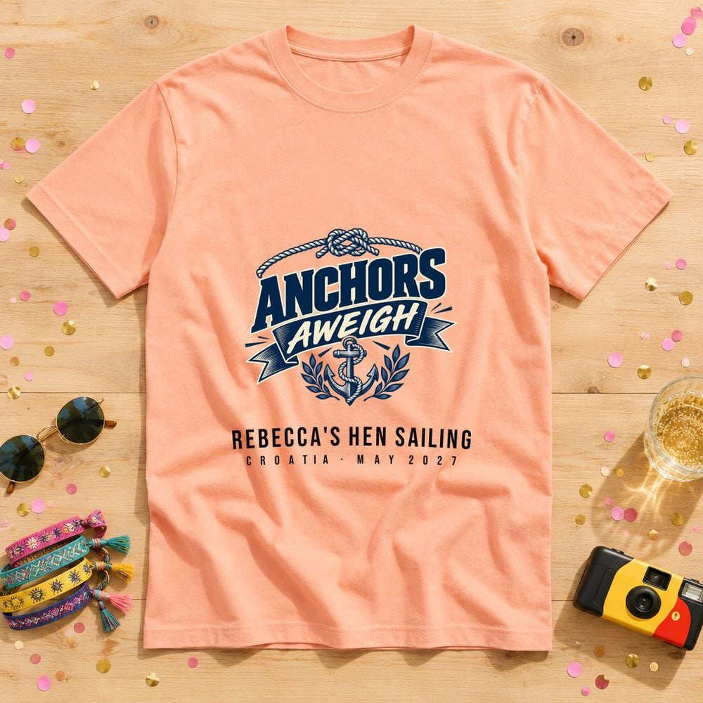 Sailor Knot Pattern — Personalised Hen Do T-Shirt