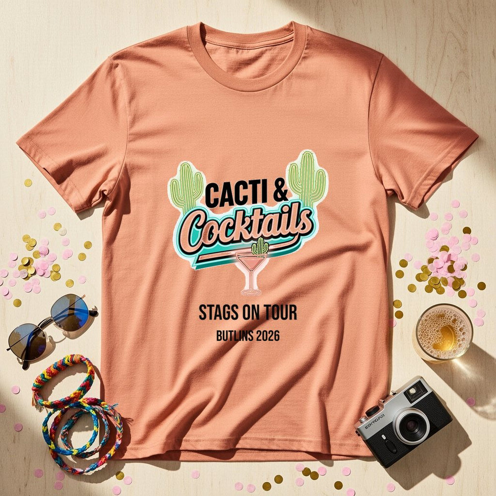 Cacti Cocktails Personalized Group T-Shirt