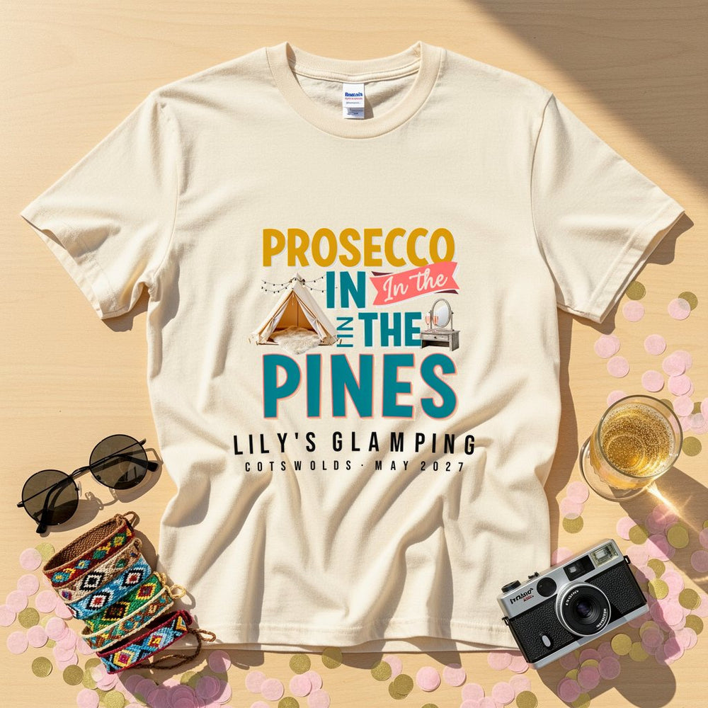 Prosecco Pines Personalized Weekender T-Shirt