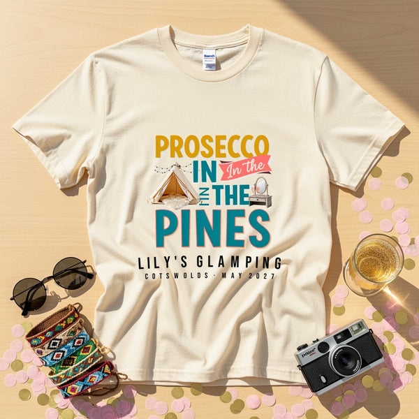 Prosecco Pines Personalized Weekender T-Shirt