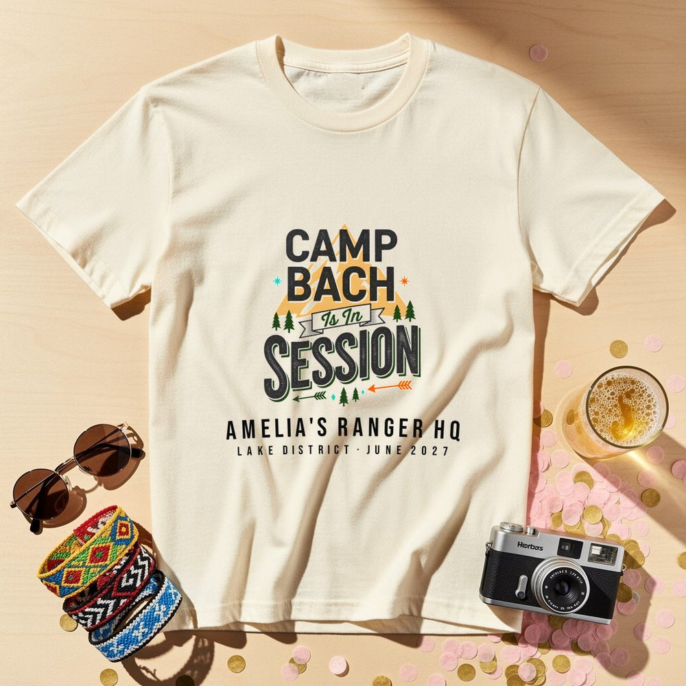 Camp Bach Ranger Personalized Bachelorette T-Shirt