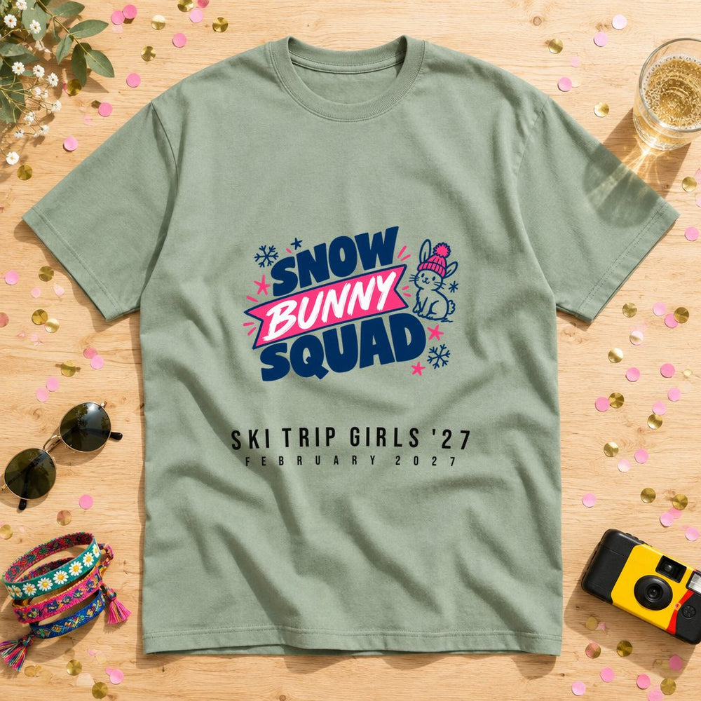 Snow Bunny Squad — Personalised Hen Do T-Shirt