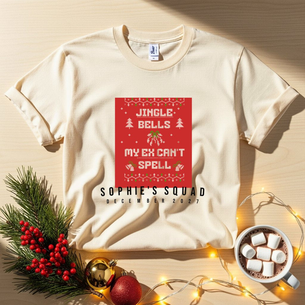 Jingle Bells Personalized Christmas T-Shirt