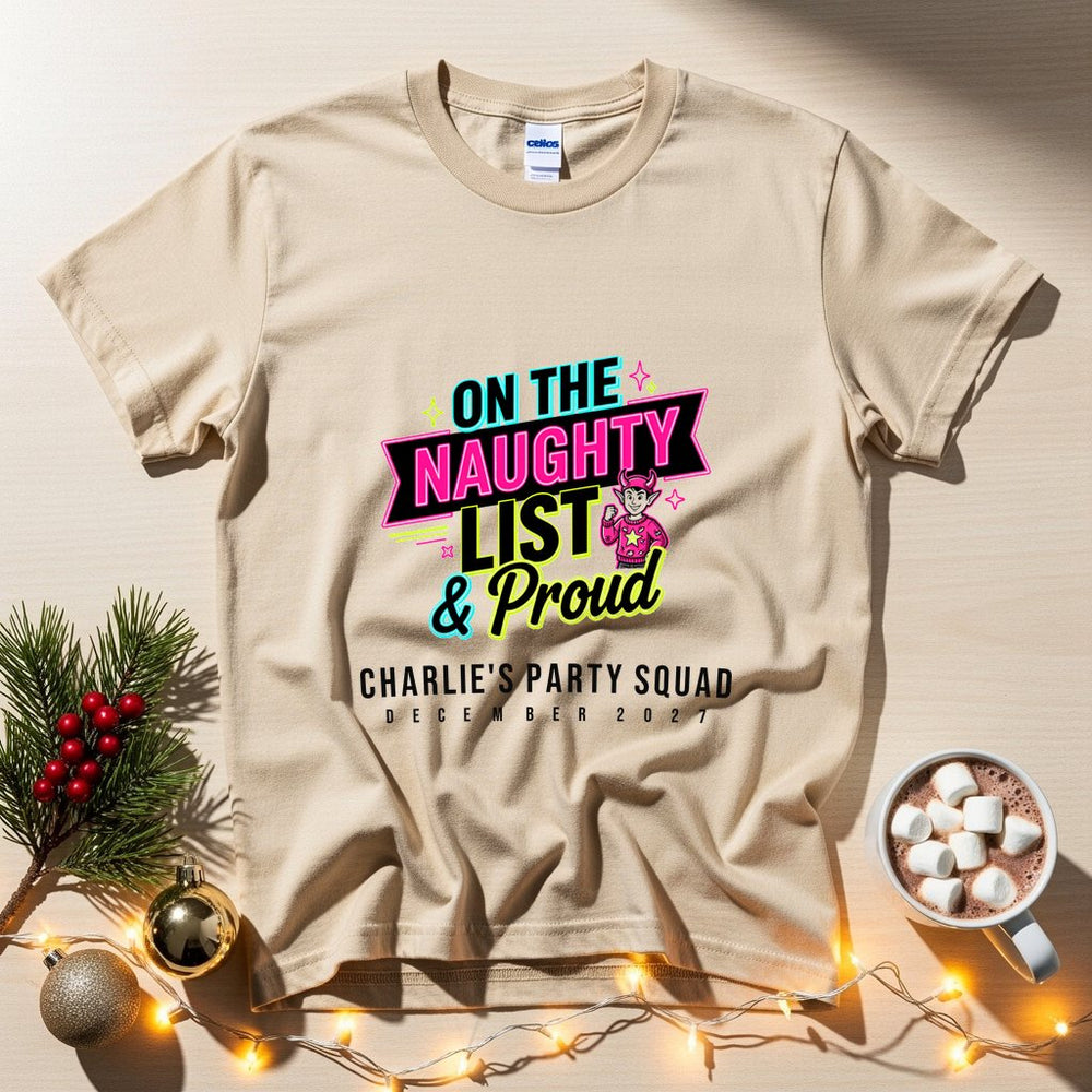 Naughty List Personalized Group Tee & Sweatshirt