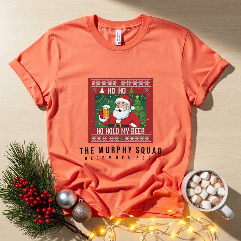 Hold My Beer Personalized Christmas T-Shirt
