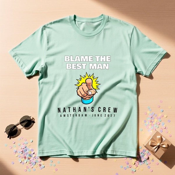 Blame The Best Man — Personalised Stag Do Hoodie