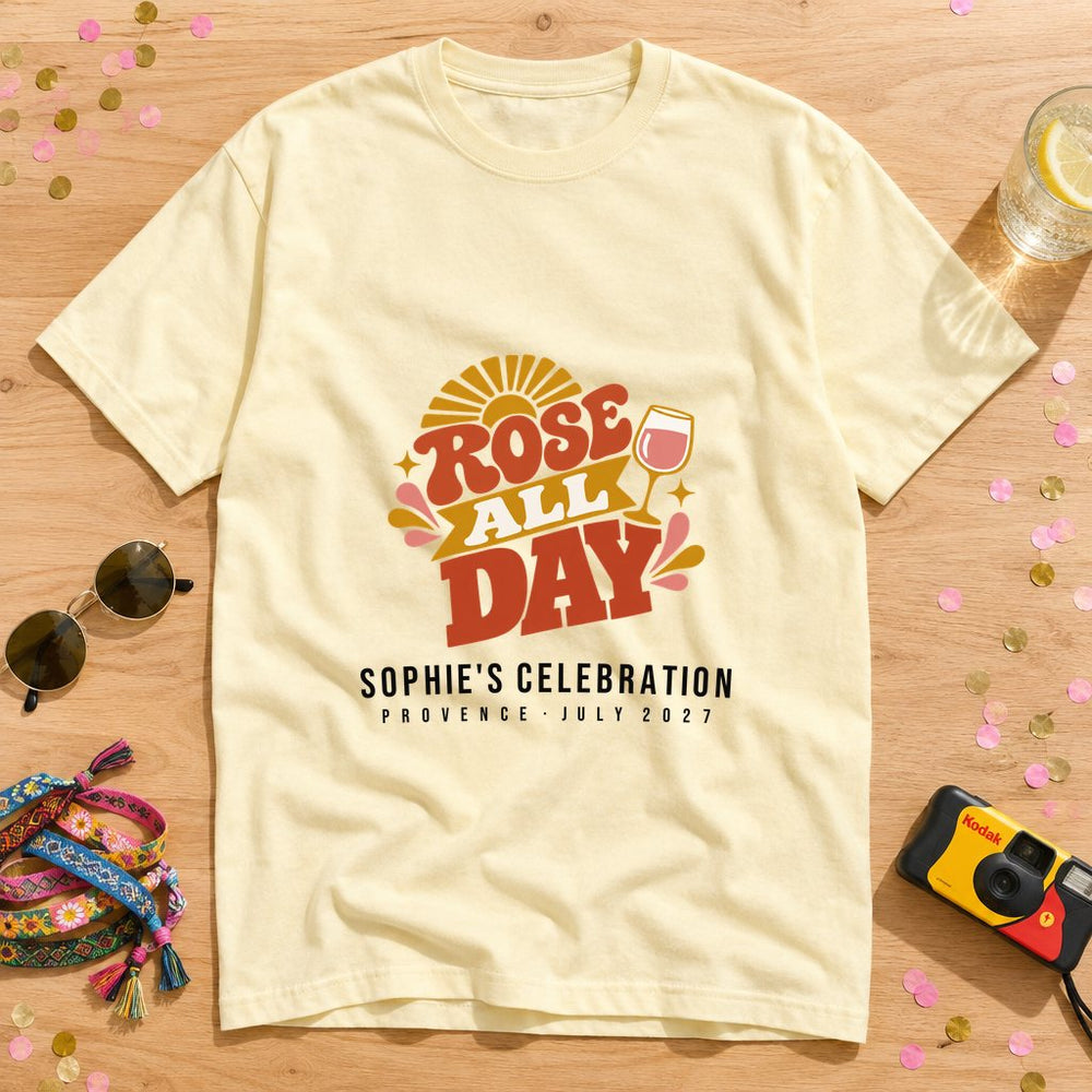 Vineyard Rows — Personalised Hen Do T-Shirt