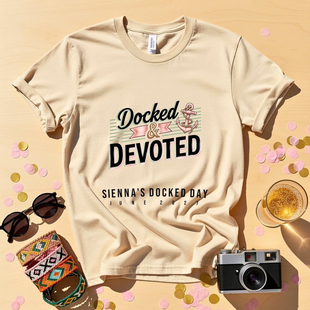 Docked & Devoted Personalized Bachelorette T-Shirt