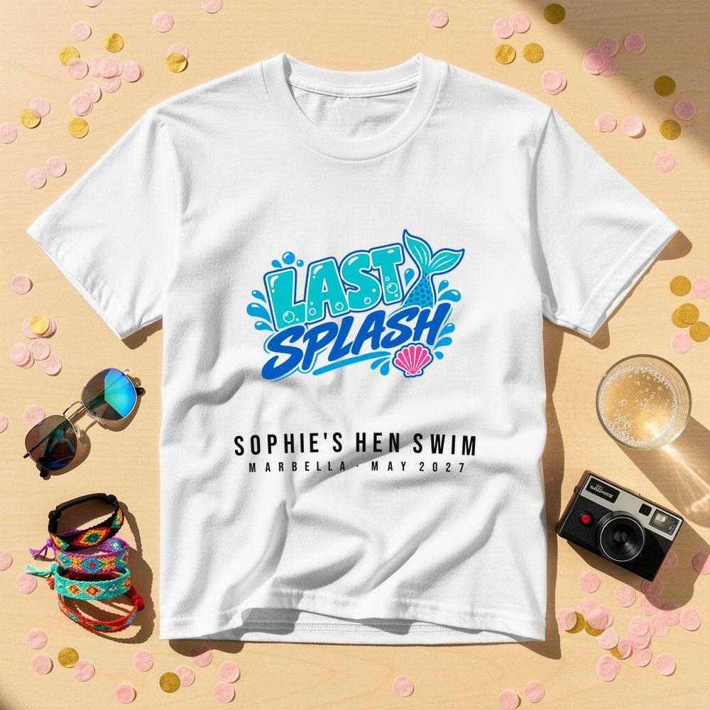 Mermaid Crest — Personalised Hen Do T-Shirt