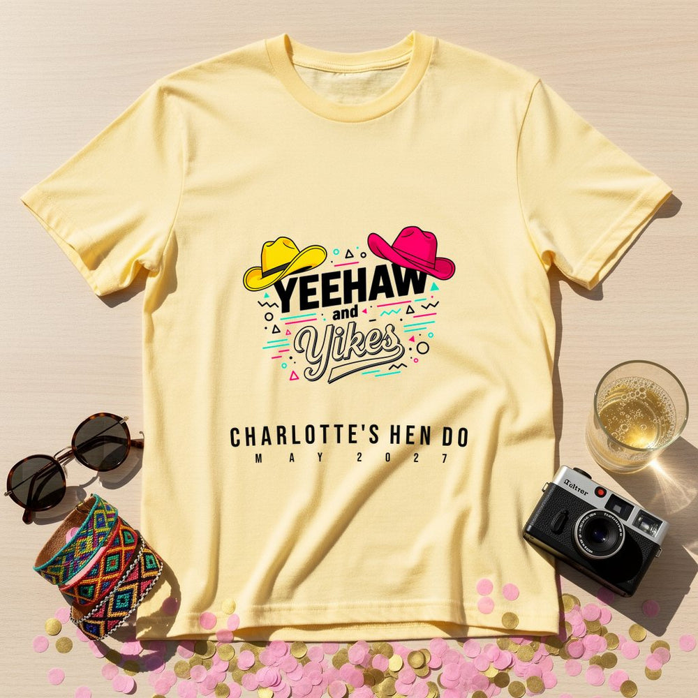 Yeehaw Yikes Personalized Weekender T-Shirt