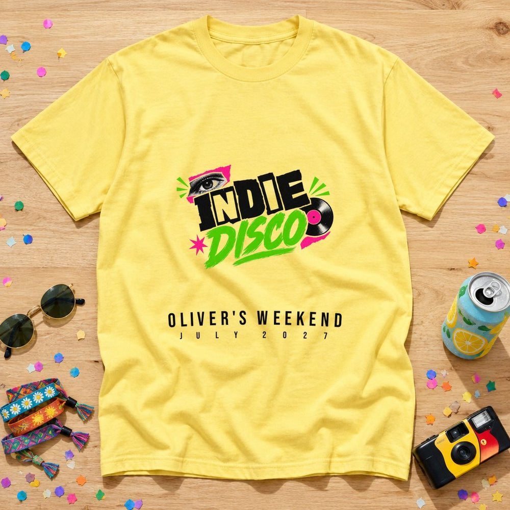 Britpop Indie Disco — Personalised 90s T-Shirt
