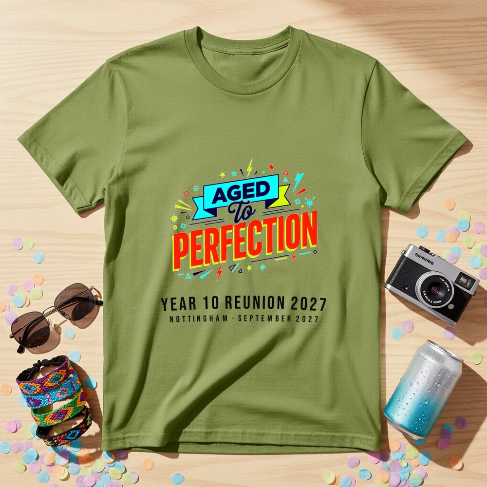Aged To Perfection Personalized Group T-Shirt