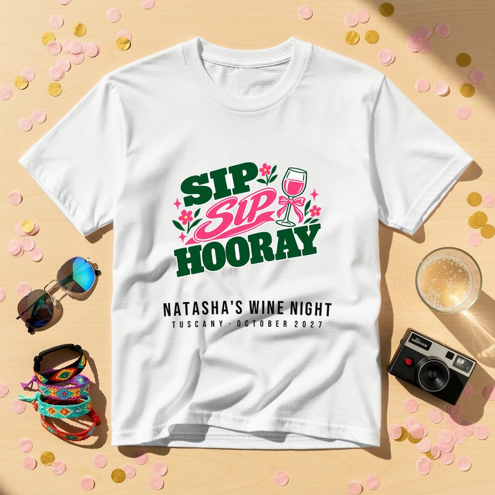 Grape Wreath — Personalised Hen Do T-Shirt