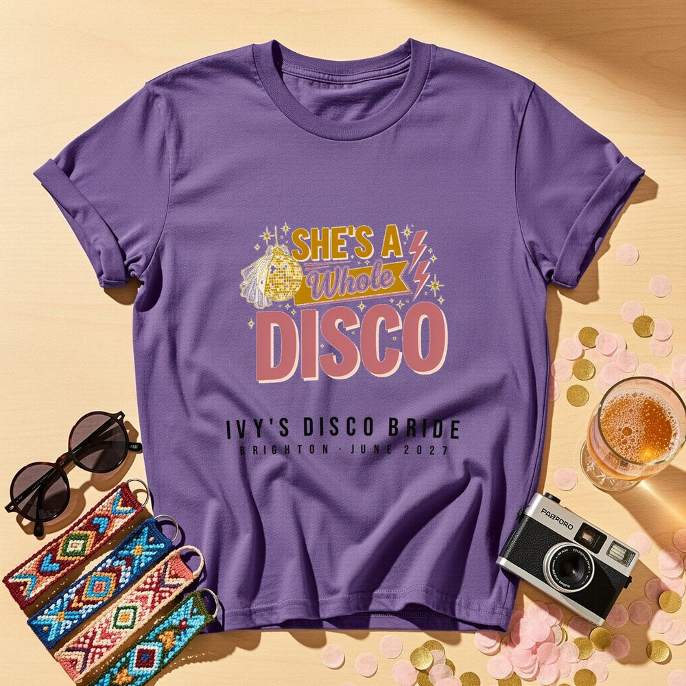 Whole Disco Personalized Bachelorette T-Shirt