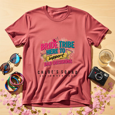 Bad Decisions Personalized Bachelorette T-Shirt