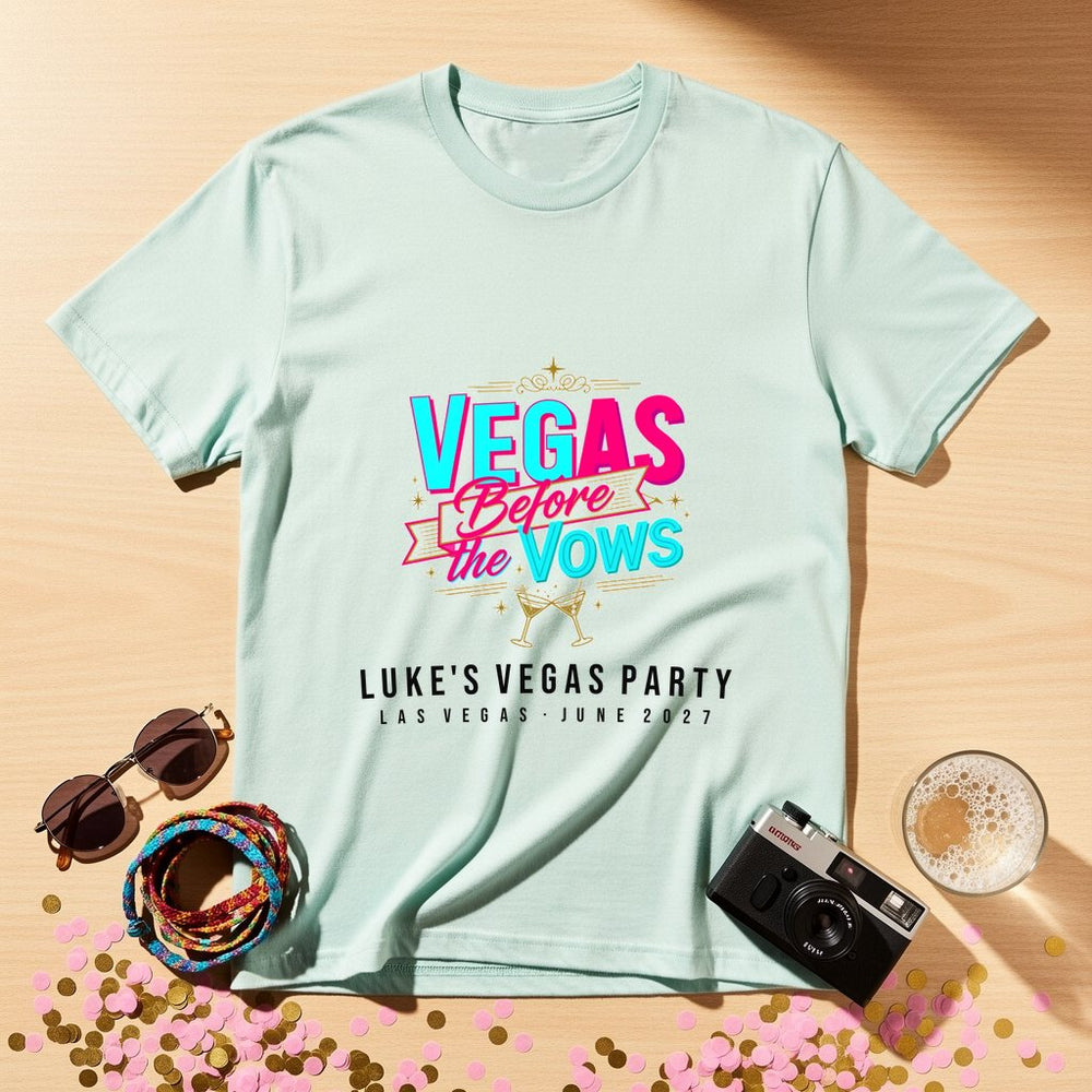 Vegas Vows Personalized Bachelorette T-Shirt