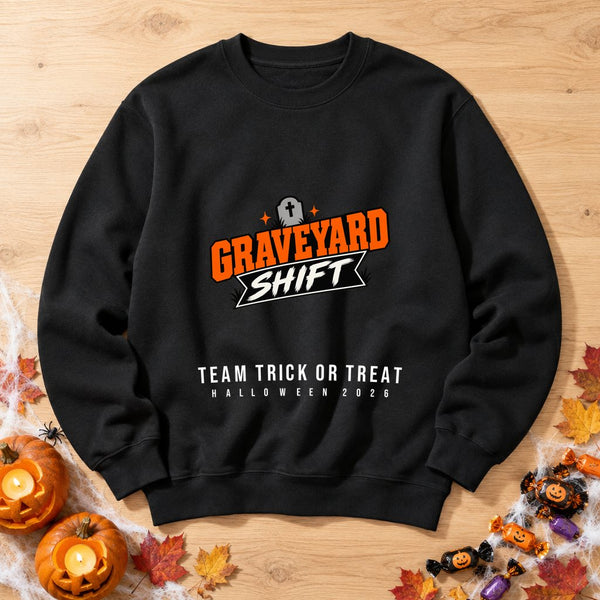Graveyard Shift — Personalised Halloween Sweatshirt