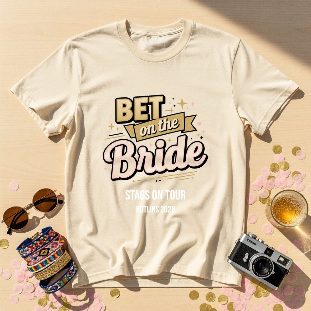 Bet on the Bride Personalized Group T-Shirt