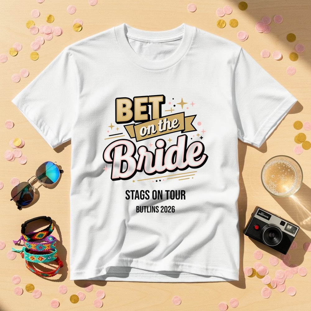 Bet on the Bride Personalized Group T-Shirt