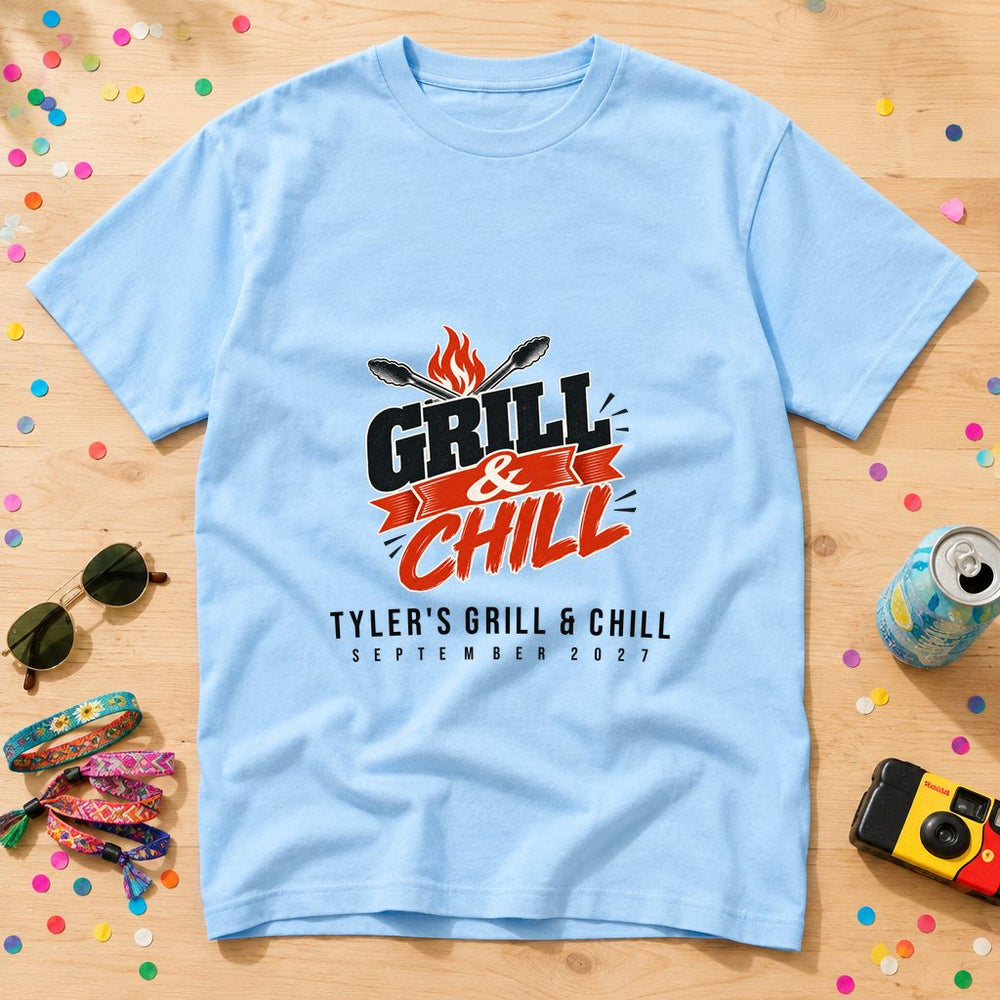 Grill & Chill — Personalised Game Day T-Shirt