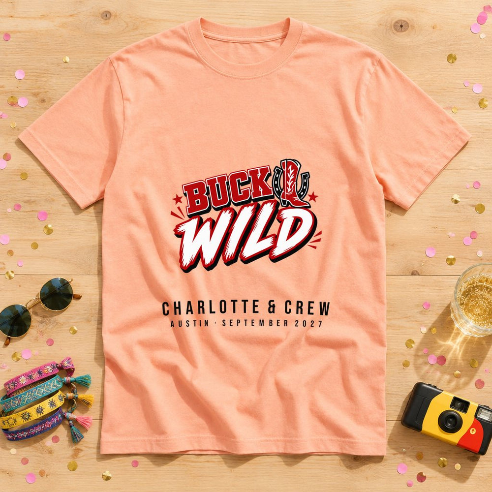 Rodeo Buckle — Personalised Hen Do T-Shirt