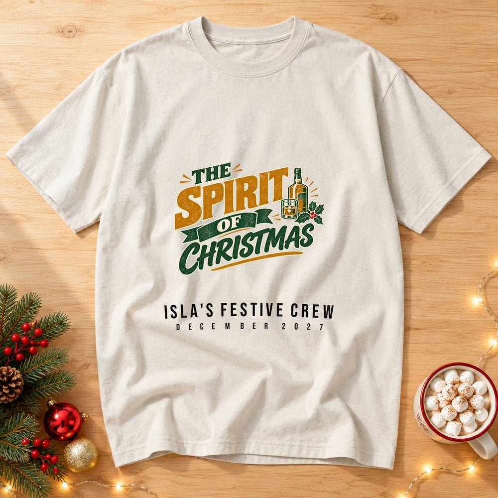 Spirit of Xmas Personalized Christmas T-Shirt