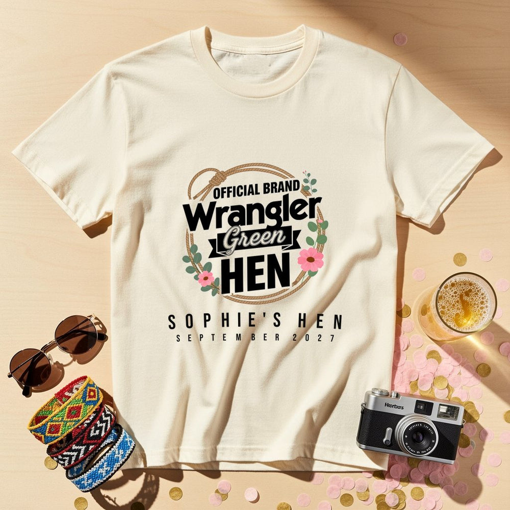 Brand Wrangler Personalized Bachelorette T-Shirt