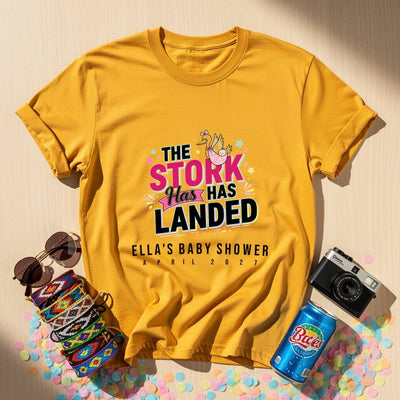 Stork Landed Personalized Group T-Shirt