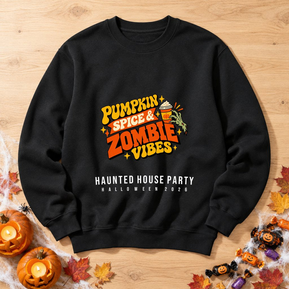 Pumpkin Spice Zombie — Personalised Halloween Sweatshirt