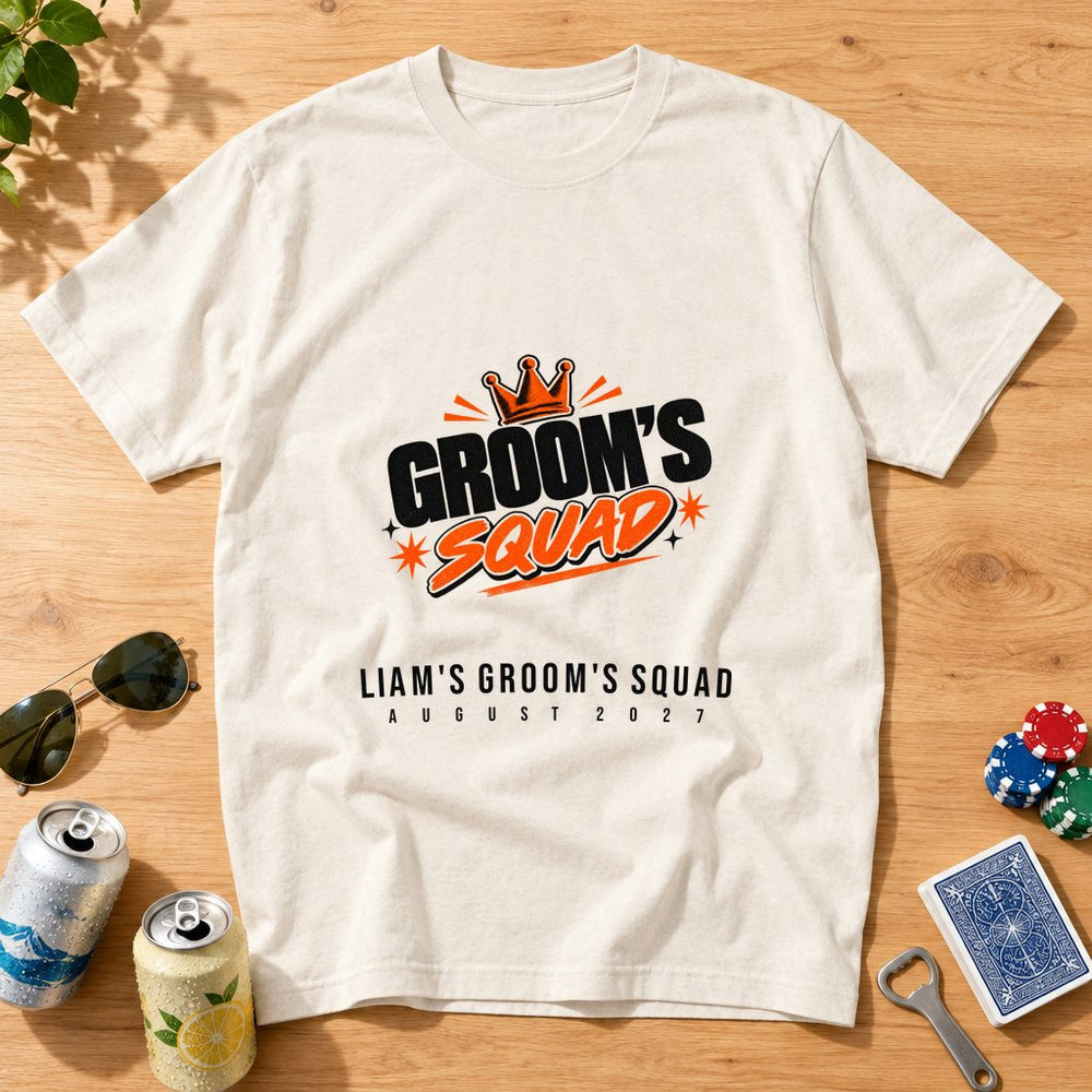 Groom's Squad — Personalised Stag Do T-Shirt