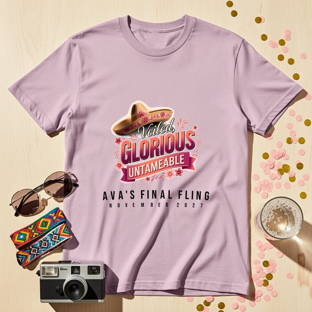 Veiled Glorious Personalized Bachelorette T-Shirt