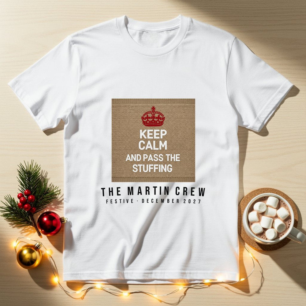 Keep Calm Personalized Christmas T-Shirt