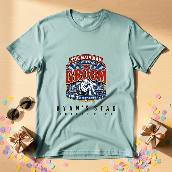 The Groom — Personalised Stag Do T-Shirt