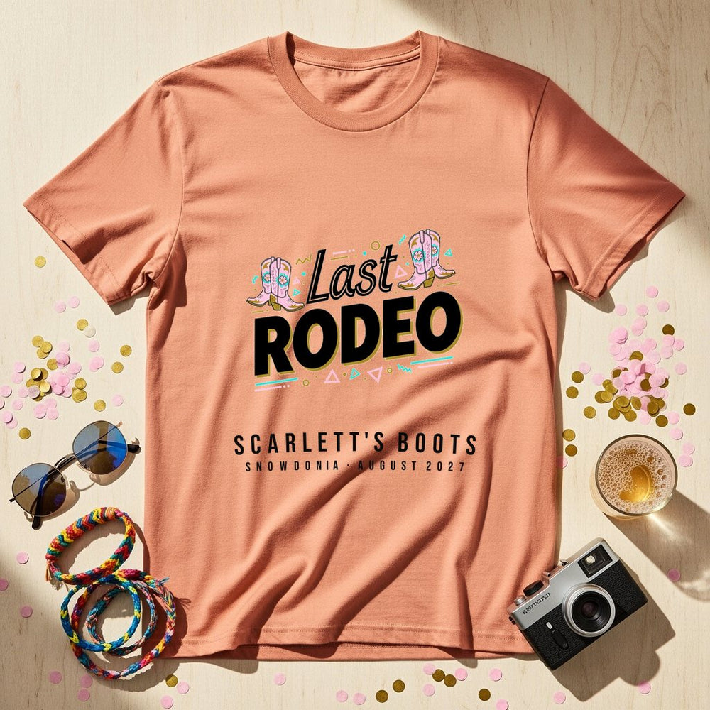 Last Rodeo Personalized Bachelorette T-Shirt
