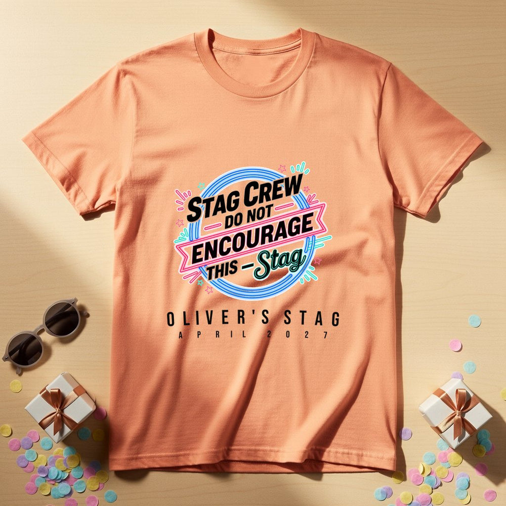 Do Not Encourage Personalized Bachelor Party T-Shirt